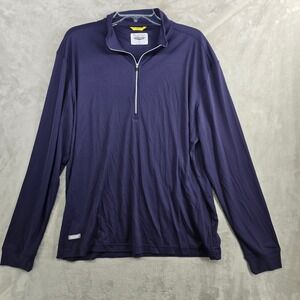 Straight Down Aerolight Quarter Zip‎ Mens Performance Golf Pullover Shirt Large